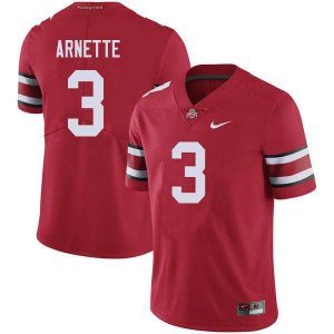 Men's Ohio State Buckeyes #3 Damon Arnette Red Nike NCAA College Football Jersey Season NHF7044UE